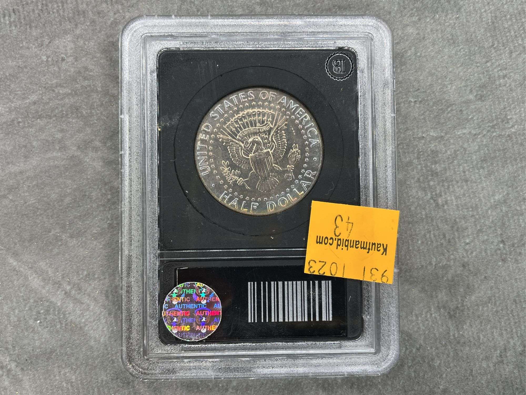 1990 Authenticated BU Kennedy Half Dollar