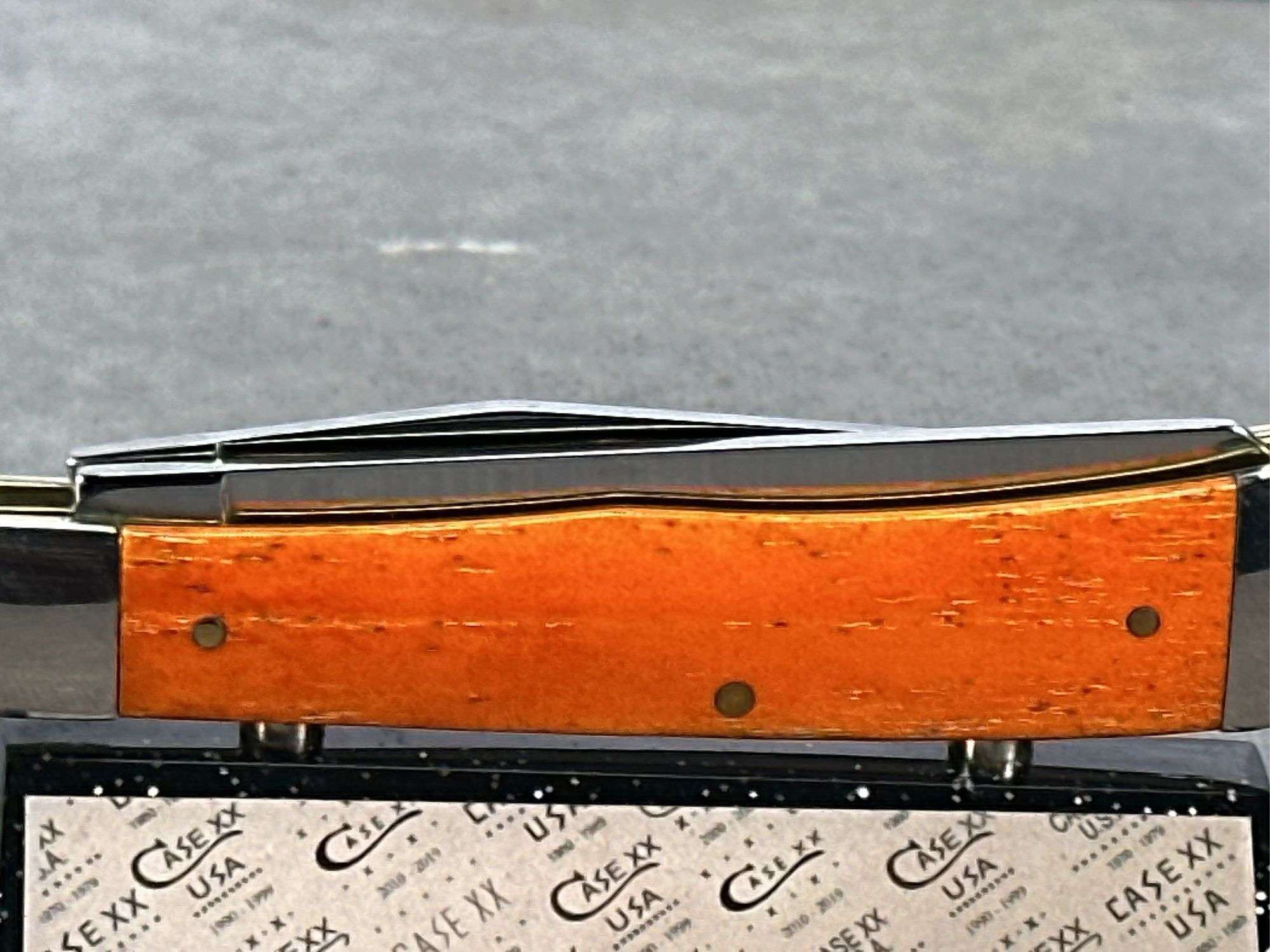2014 CASE XX TRAPPER PERSIMMON ORANGE HALLOWEEN