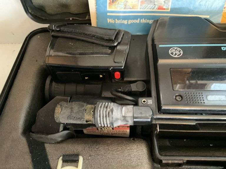 General Electric VHS Camcorder with Accessories and Case