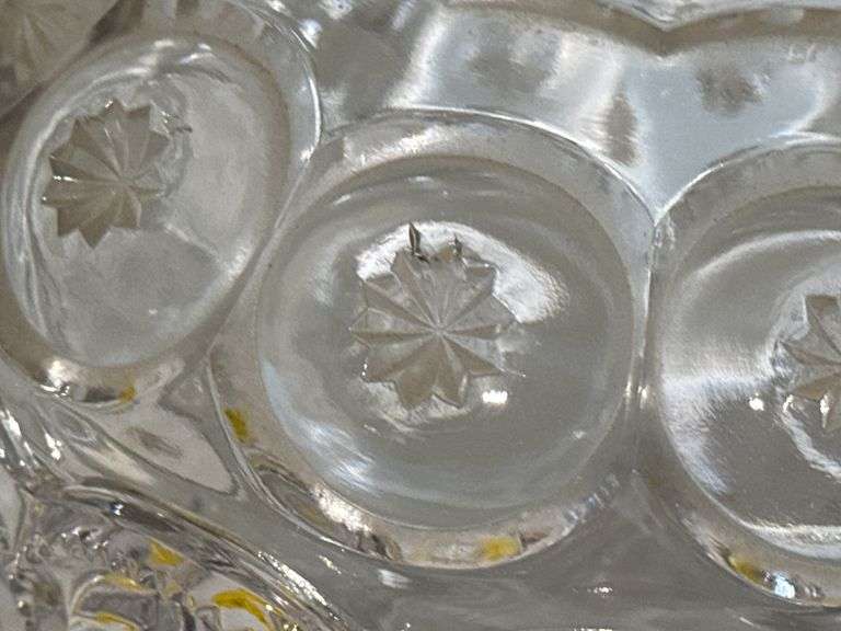 Adams Palace Moon And Star Covered Clear Compote