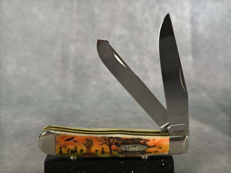 2020 CASE XX TRAPPER AMBER BONE WITH GARY HARBOUR SCHRIMSHAW