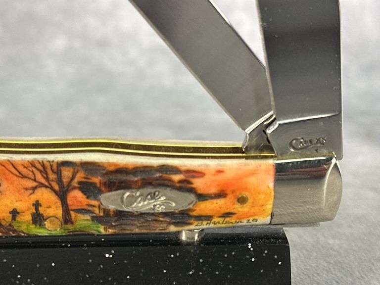 2020 CASE XX TRAPPER AMBER BONE WITH GARY HARBOUR SCHRIMSHAW