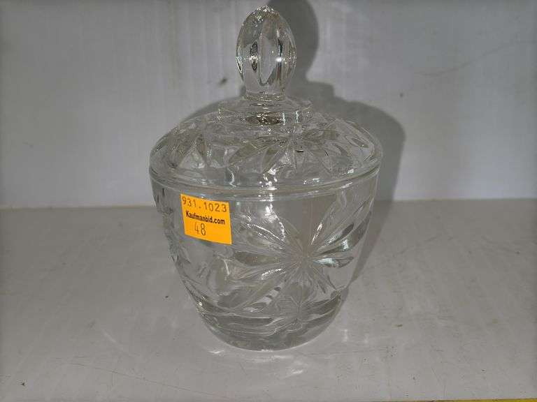 Anchor Hocking "Star of David" Pitcher, Vintage Anchor Hocking Star of David Early American Prescut 