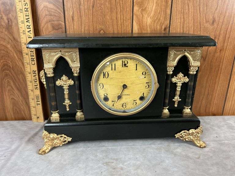 Sessions black mantel clock