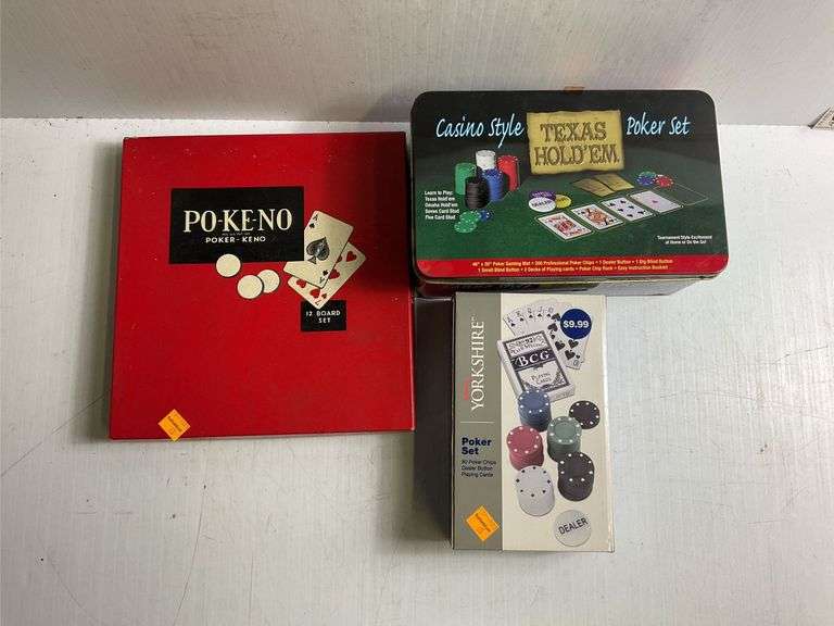 Po-Keno Card Set, Poker Set, Texas Hold’em Poker Set
