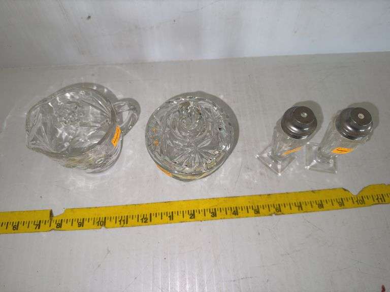 Anchor Hocking "Star of David" Pitcher, Vintage Anchor Hocking Star of David Early American Prescut 