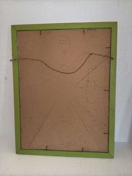 Kate Greenaway Colored Print in Frame and Vintage Edgar Degas Dancer Framed Print