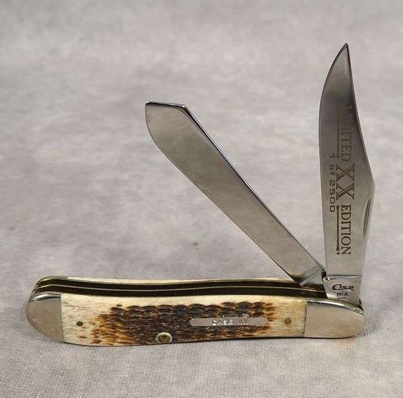 1996 CASE XX BROWN BONE LIMITED EDITION DOG LEG TRAPPER