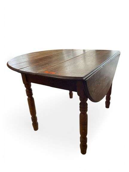 Old dropleaf oak table