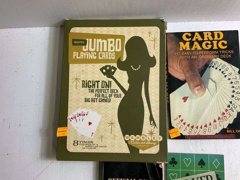 Card Magic, Poker, Card Game Books, Jumbo Playing Cards