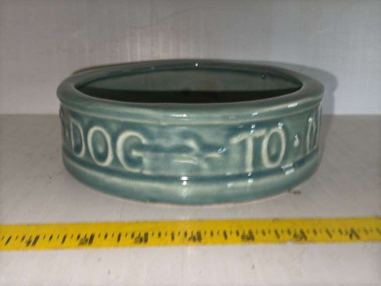 1940’s McCoy Pottery Vintage Dog Bowl