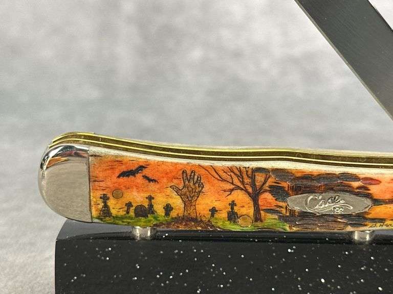 2020 CASE XX TRAPPER AMBER BONE WITH GARY HARBOUR SCHRIMSHAW