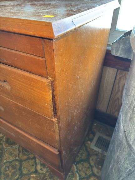 Vintage Wooden Dresser w/ Mirror