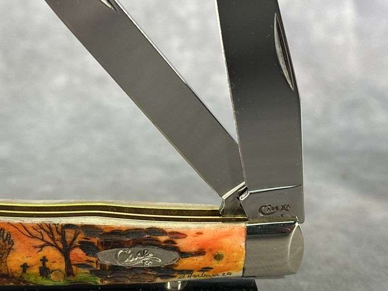 2020 CASE XX TRAPPER AMBER BONE WITH GARY HARBOUR SCHRIMSHAW