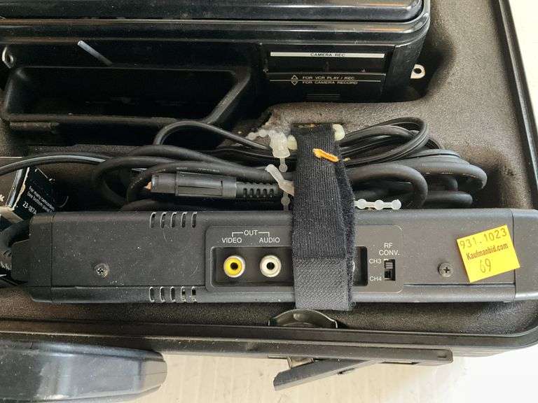 General Electric VHS Camcorder with Accessories and Case