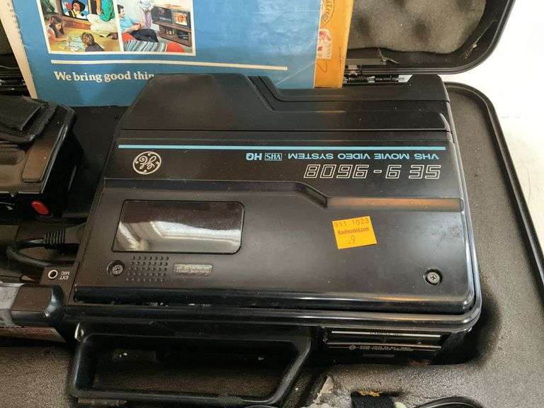 General Electric VHS Camcorder with Accessories and Case