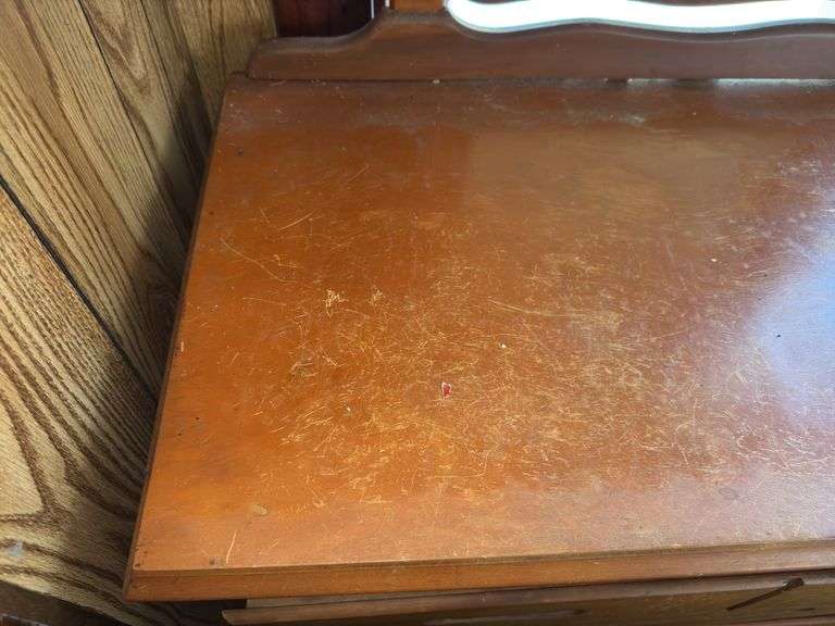 Vintage Wooden Dresser w/ Mirror