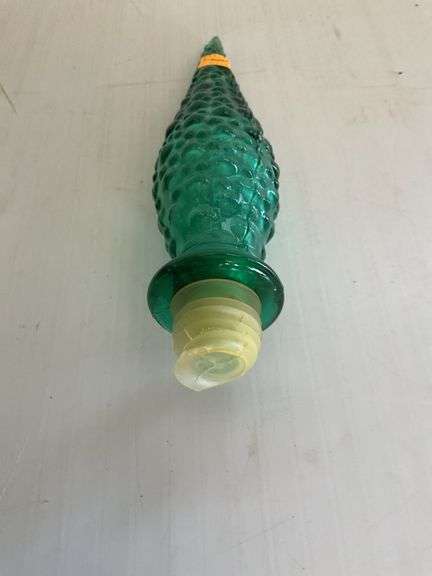 Vintage Green Empoli Decanter Stopper