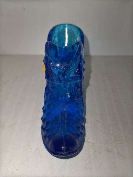 Fenton Hobnail Glass Slipper