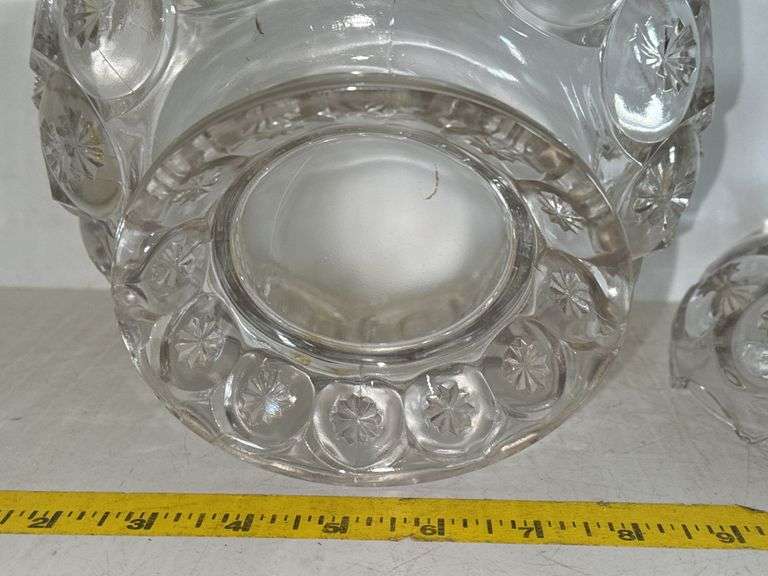 Adams Palace Moon And Star Covered Clear Compote