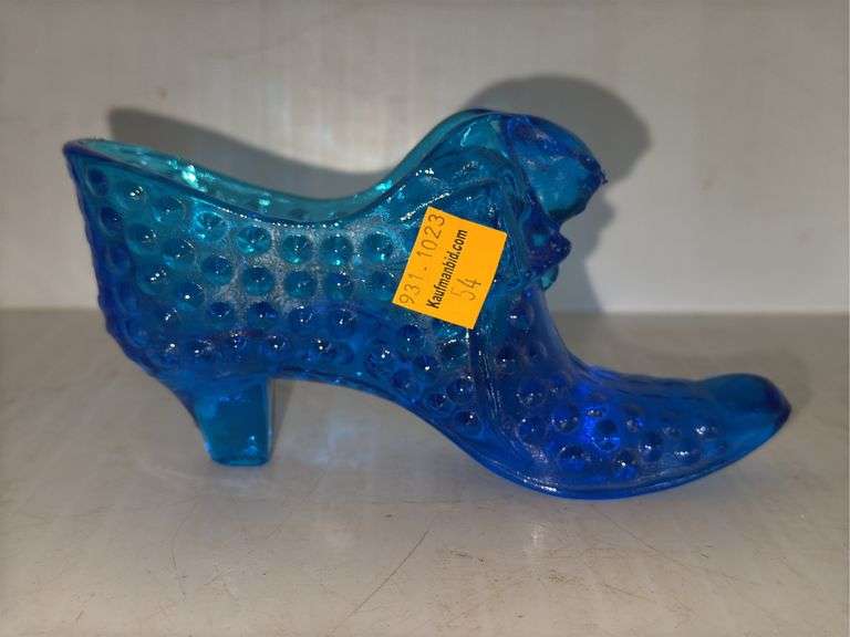 Fenton Hobnail Glass Slipper