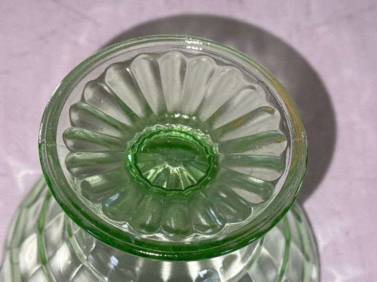 (8) Vintage Uranium Glass Dessert Cups