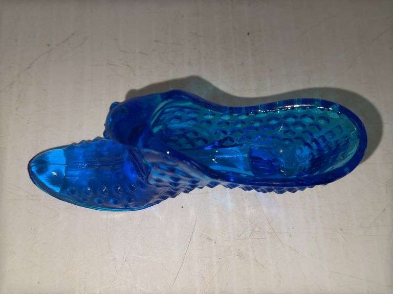 Fenton Hobnail Glass Slipper