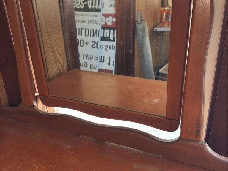Vintage Wooden Dresser w/ Mirror