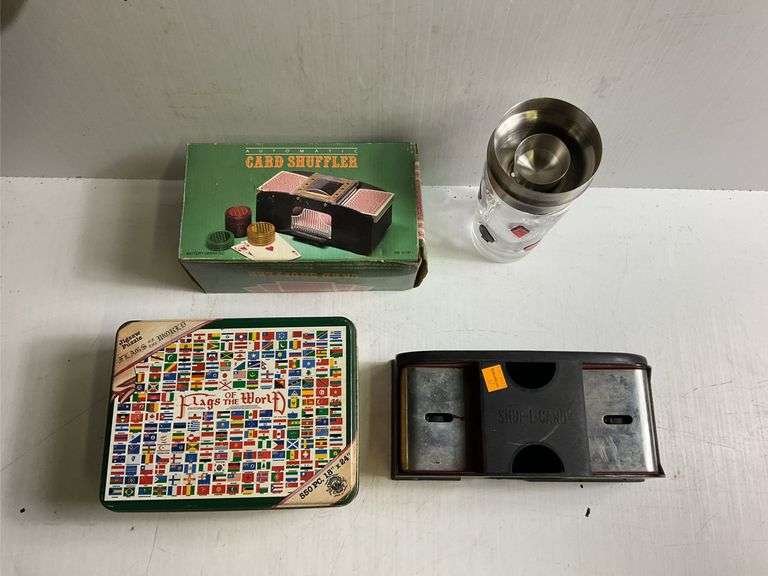 Card Shufflers, Puzzle, Playing Card Cocktail Glass