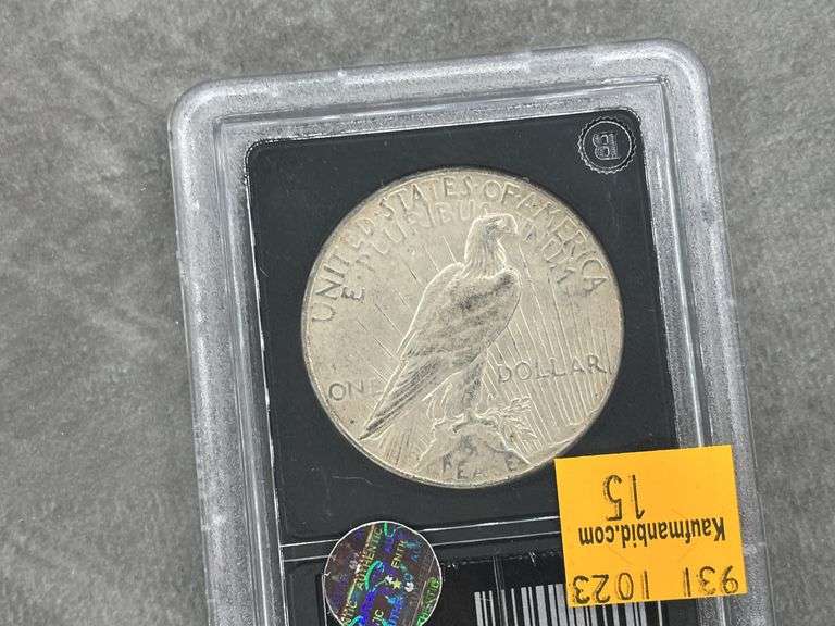 1926-D Authenticated VG Peace Silver Dollar
