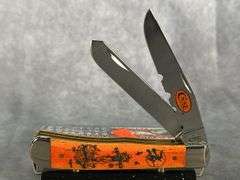 2014 CASE XX TRAPPER PERSIMMON ORANGE HALLOWEEN
