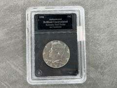 1990 Authenticated BU Kennedy Half Dollar