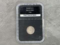 1946-D First Day of Issue Roosevelt Silver Dime