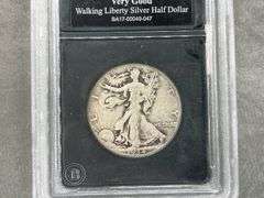 1934 Authenticated VG Walking Liberty Half Dollar