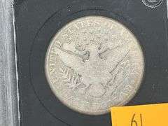 1907-D Authenticated VG Barber Half Dollar