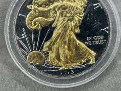 2016 24K Gold Gilded American Silver Eagle