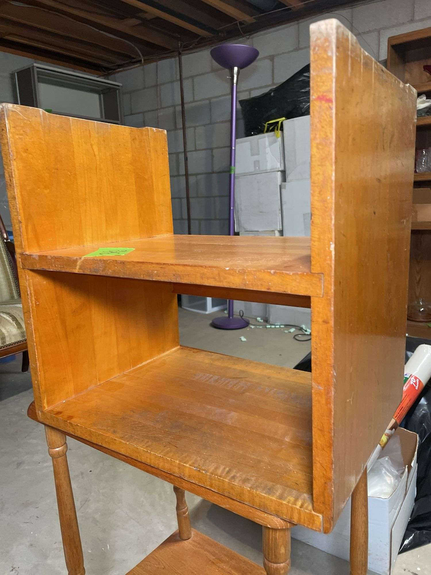 WOODEN END TABLES (2)