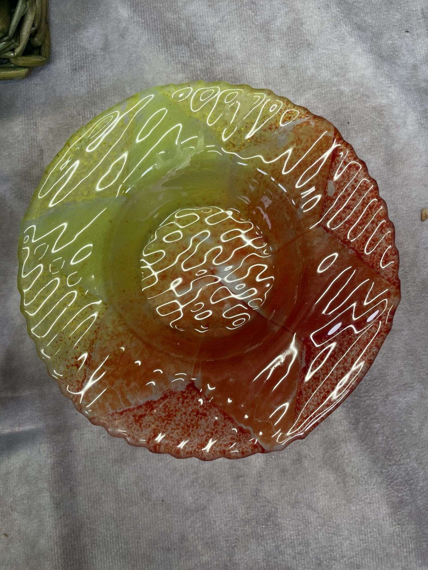 ETCHED GLASS BASKET, ARDEN BUTTERFLY DUSH WITH LID & more