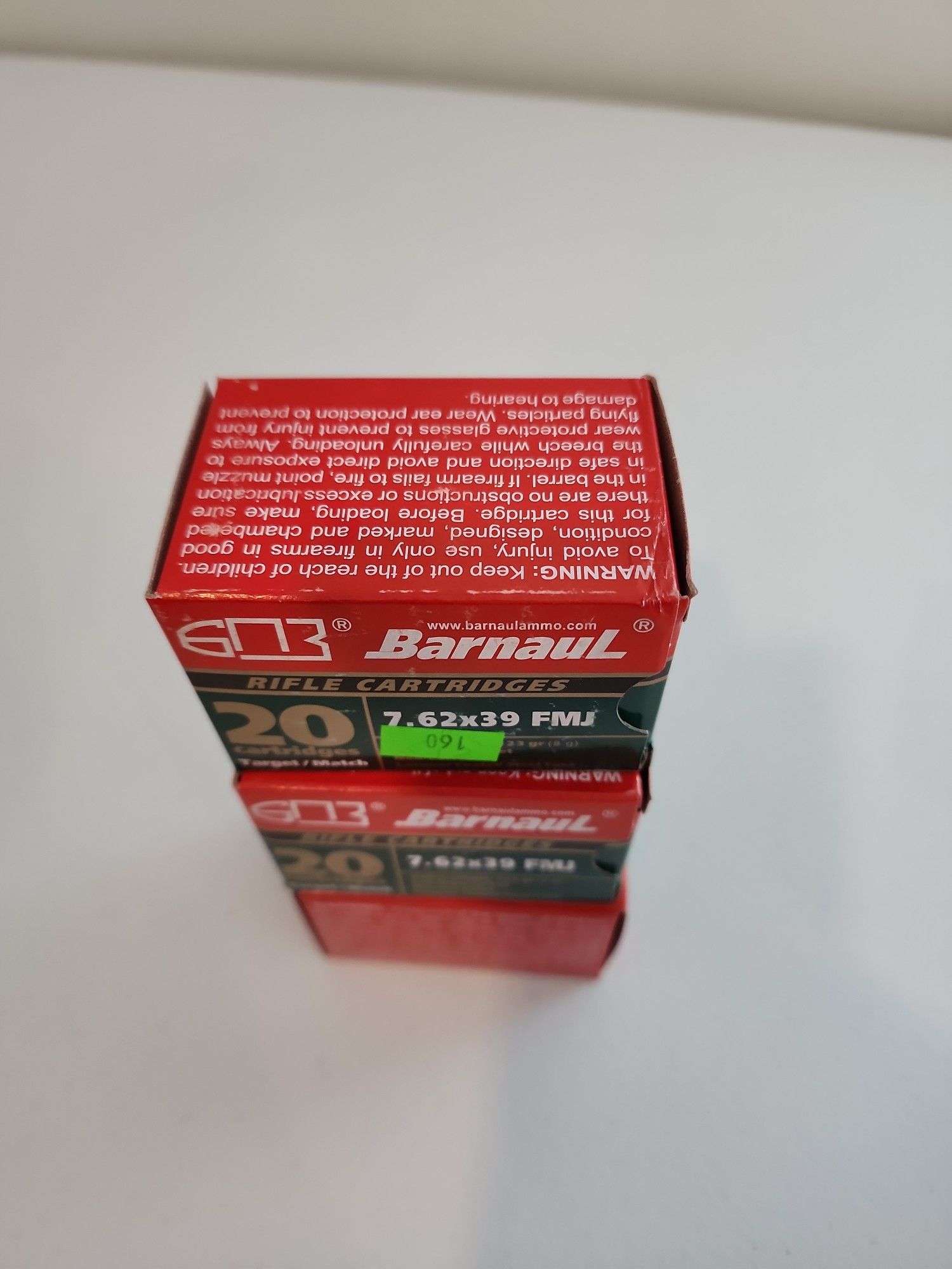 Barnaul 7.62 x 39 20 cartridges