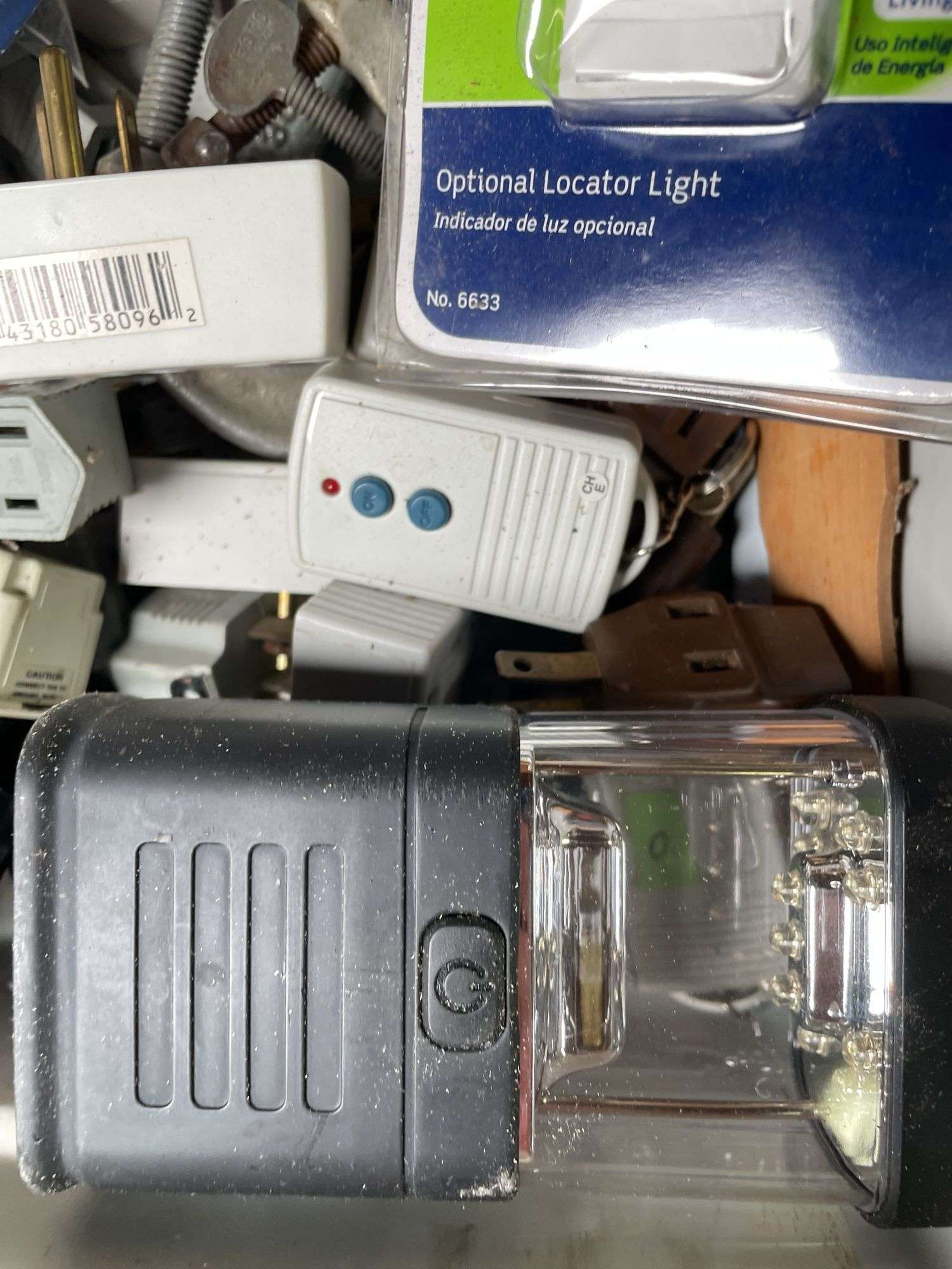 DIMMER SWITCH, REMOTE RECEIVER FOB, PLUG ADAPTERS