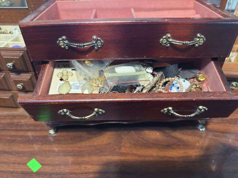 Jewelry Boxes with Costume Jewelry