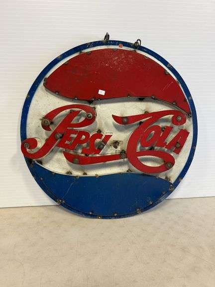 Pepsi Sign - Metal With Chain