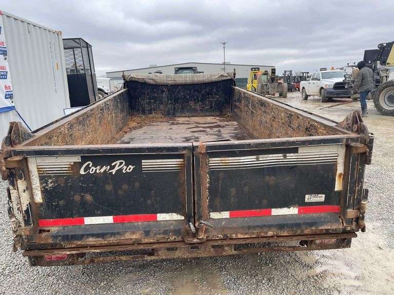 (Inv.42805) Corn Pro Dump Trailer 7'x14' with Ramps and Cover - Kaufman ...