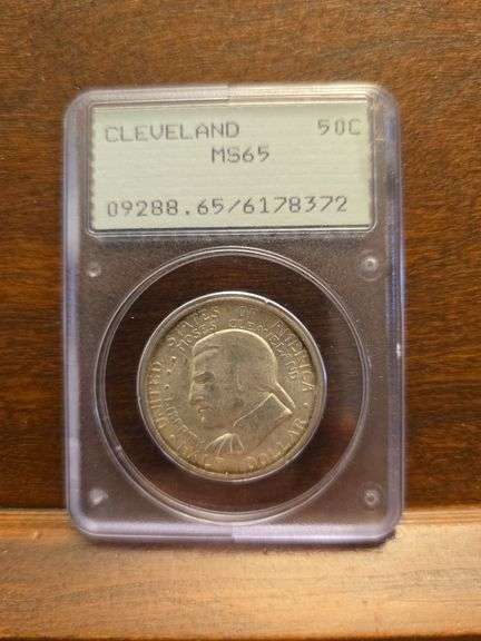 1936 CLEVELAND COMMEMORATIVE HALF PCGS MS65