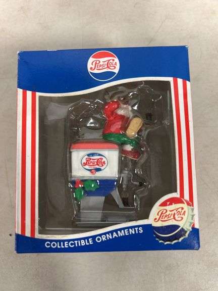 Christmas Ornament ( Santa Pepsi Machine ) & Christmas Ornament ( Santa on Clock )