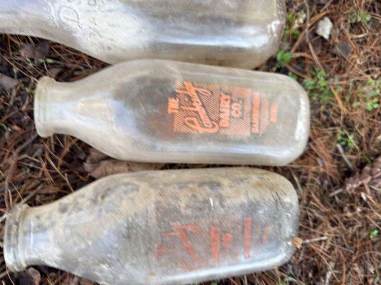 2 Cambridge Dairy Bottles and one Bauer Dairy Bottle