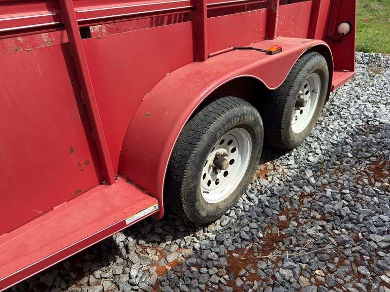 2016 model Steel Bumper Hitch Stock Trailer 2” receiver hitch, 12 ft. Trailer
