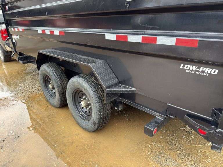 2022 PJ 16 ft. Gooseneck Hydraulic Dump Trailer Tandem Axle