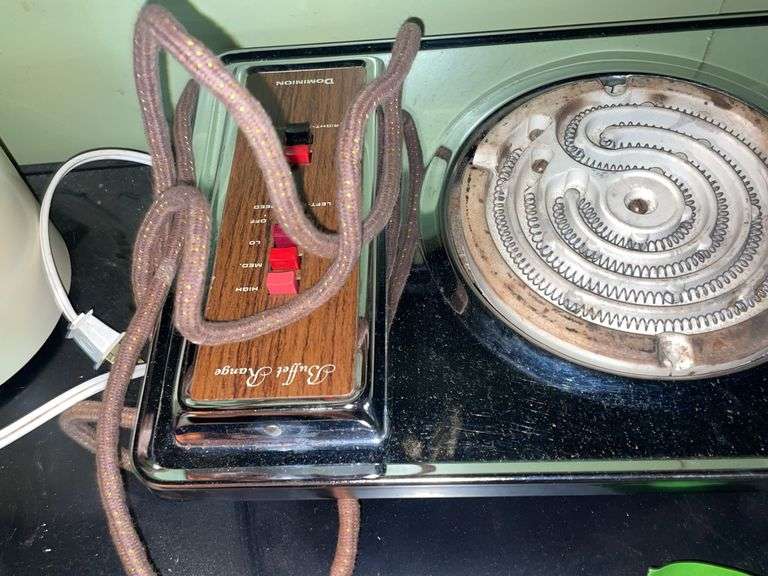 VINTAGE 2-BURNER COOKER, ELECTRIC SKILLET & more