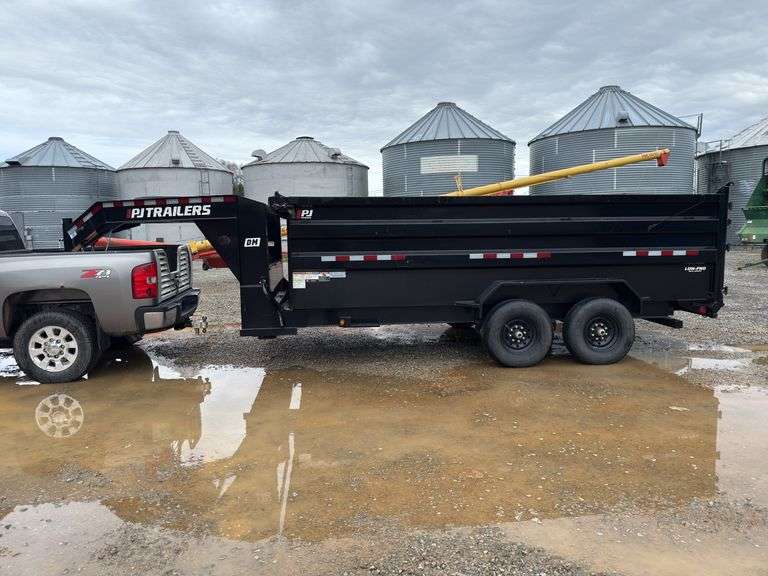 2022 PJ 16 ft. Gooseneck Hydraulic Dump Trailer Tandem Axle